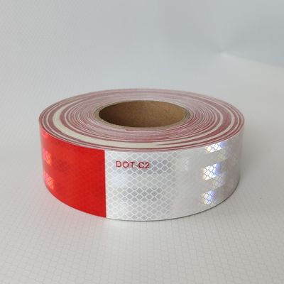 Harga yang bagus Pita reflektif tahan air DOT-C2 Perekat merah dan putih untuk trailer, outdoor on line
