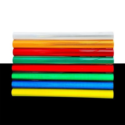 Harga yang bagus 1.22 X 45.7m Berlian Berkualitas Tipe Micro Prismatic Reflective Sheet Untuk Produk Keamanan on line