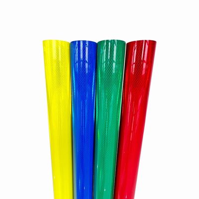 Harga yang bagus Bahan lembaran reflektif kelas berlian PMMA Vinyl Roll untuk peringatan keselamatan on line
