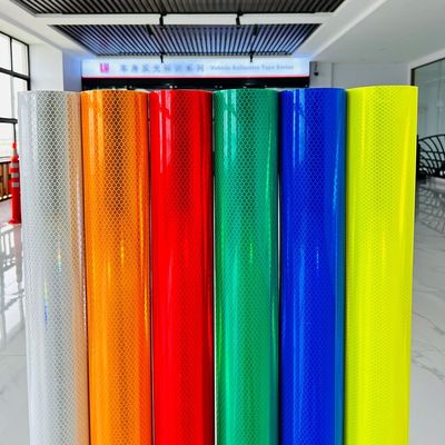 Harga yang bagus ASTM Vinil Reflektif Retroreflektif Kelas Berlian Prismatik Mikro Perekat Diri on line