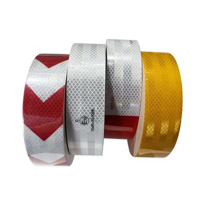 Harga yang bagus Waterproof Hi Vis Reflective Warning Tape Self Adhesive Conspicuity Marking untuk truk on line