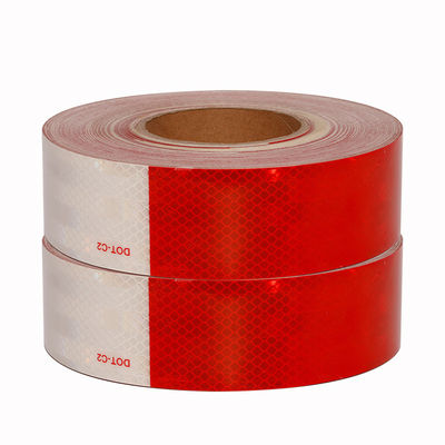 Harga yang bagus Prismatic Auto DOT C2 Disetujui Reflective Conspicuity Tape Untuk Kendaraan Self Adhesive on line