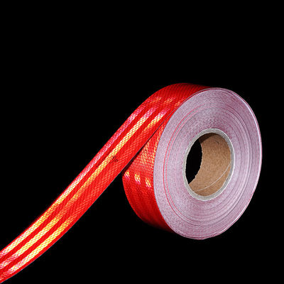 Harga yang bagus High Visibility ECE 104R Reflective Tape Reflective Warning Tape untuk truk on line