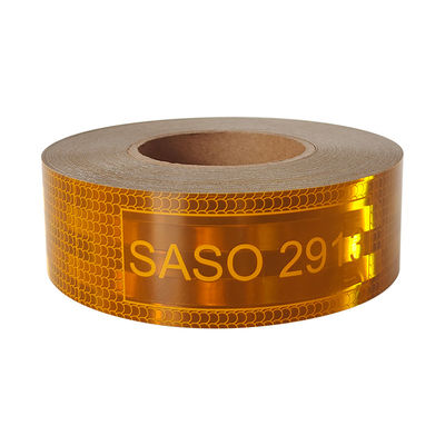 Harga yang bagus SASO 2913 Aluminium Reflective Tape Truck Reflective Sticker Arab Saudi Untuk Keamanan on line
