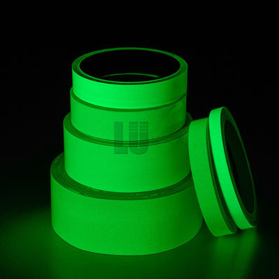 Harga yang bagus Self Adhesive PET PVC Acrylic Glow in The Dark Vinyl Roll Photoluminescent Vinyl 2-12 Jam on line