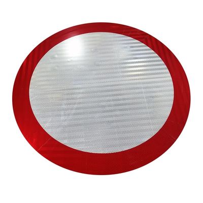 Harga yang bagus Custom Aluminium Blank Regulatory Road Signs Lingkaran Papan Signage Reflektif on line