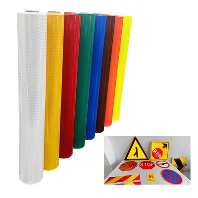 Harga yang bagus Bahan Lembaran Reflektif Prismatik Intensitas Tinggi yang Dapat Dicetak Akrilik untuk Rambu Lalu Lintas on line