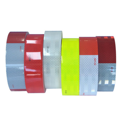 Harga yang bagus Reflector Reflective Sticker Polyester Reflectant ECE 104R DOT-C2 Truk Kendaraan Conspicuity Pita perekat diri on line