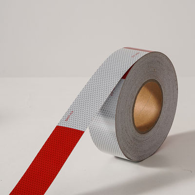 Harga yang bagus LU DOT-C2 Reflective Tape Red White Reflective Tape Outdoor Warning Safety Tape for Vehicles Trailers Trucks Signs on line