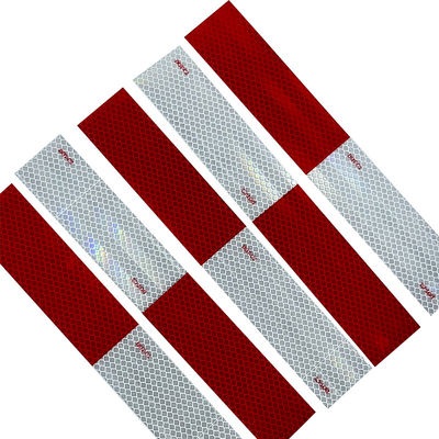 Harga yang bagus DOT-C2 Reflective Safety Tape Waterproof Red & White Self Adhesive Conspicuity Tape on line