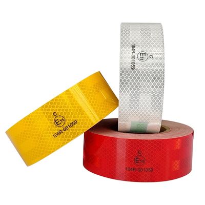 Harga yang bagus High Intensity ECE 104R Self Adhesive Reflective Conspicuity Safety Tape for Vehicle on line