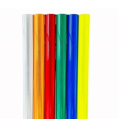 Harga yang bagus Bahan reflektif mikro-prismatik yang menempel sendiri Lembar reflektif berbahan berlian on line