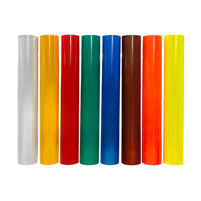 Harga yang bagus ASTM D4956 Tipe IV Micro Prismatic Reflective Sheet dengan Jaminan 10 Tahun untuk Tanda Lalu Lintas Intensitas Tinggi on line