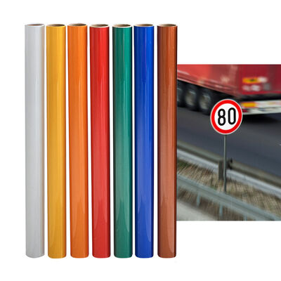 Harga yang bagus Lembar reflektif kelas komersial dengan jenis manik-manik kaca, jangka hidup 3 tahun, dan tahan UV untuk iklan on line