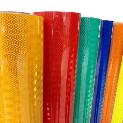 Harga yang bagus Micro Prismatic PET Reflective Sheeting Digitally Printable and Weatherproof for Traffic Signs on line