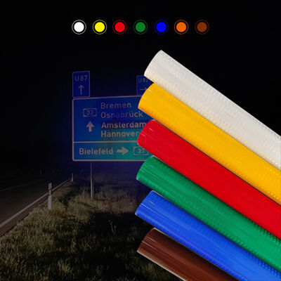 Harga yang bagus Pita Reflektif ASTM D4956 Tipe II EGP dengan Masa Pakai Luar Ruangan 7 Tahun dan Perekat Sensitif Tekanan on line